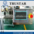Automatic sticker label machine for round pet glass bottles